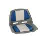 Bootssitz Steuerstuhl weiss blau sitz boot klappbar - 360° Ansicht