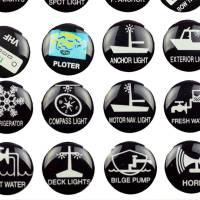 24 Schaltsymbole Aufkleber für Boote