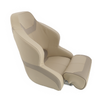 Steuerstuhl Steuersitz hochwertiger Schalensitz für Boote, wasserabweisend, beige, schwarz-rot, schwarz-weiß