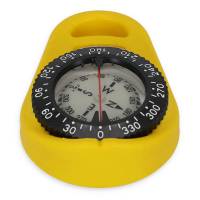 Riviera Peilkompass Bootskompass Kompass Handkompass gelb