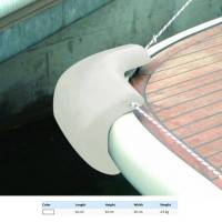 Bootsfender Eckfender Badeplattform PVM2 Solid Kunststoff weiß bild 2
