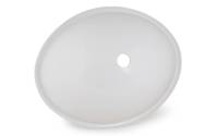Spülbecken Spüle Acrylglas oval weiß bild 3