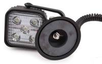Arbeitsscheinwerfer 5 LED auf Magnetfuß 2 m Spiralkabel 12 V Stecker Bild 2