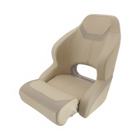 Bootssitz für Schiffe & Boote, eleganter Schalensitz mit Flip-Up Funktion, ausklappbare Beinstütze