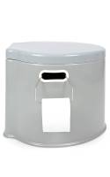 Campingtoilette 7 Liter Kunststoff grau integrierter Toilettenpapier-Halter Bild 3