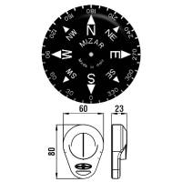 Riviera Rot Kunststoff schwimmfähig Handkompass marschkompass kompass peilkompass wandern outdoor 