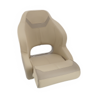 Bootssitz Bootsstuhl hochwertiger Schalensitz für Boote, wasserabweisend, beige, schwarz-rot, schwarz-weiß