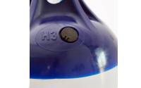 Ocean Fender Bootsfender ∅ 220 x 1040 mm H8 aufblasbar mit Ventil Weiß Blau Bild 8