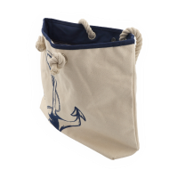 Maritime Strandtasche aus Baumwolle mit Anker-Motiv, aus Baumwolle blauer oder roter Anker 4