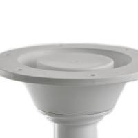 Tischfuß für Bootstisch Aluminium weiß höhenverstellbar oder feste Höhe Bild 8