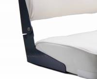 Bootssitz Steuerstuhl klappsitz weiß grau blau 