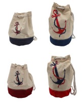 maritimer Rucksack aus Baumwolle